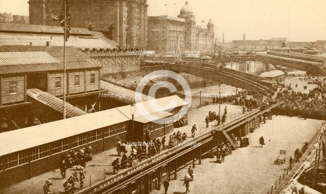 'The Great Floating Landing-Stage at Liverpool', c1930. Creator: Unknown.