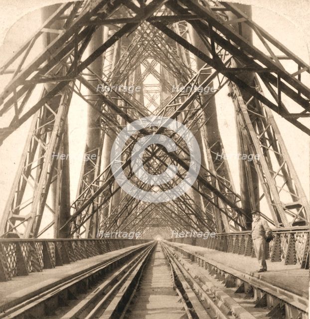 'The Great Forth Bridge, Scotland', 1896.  Creator: Works and Sun Sculpture Studios.
