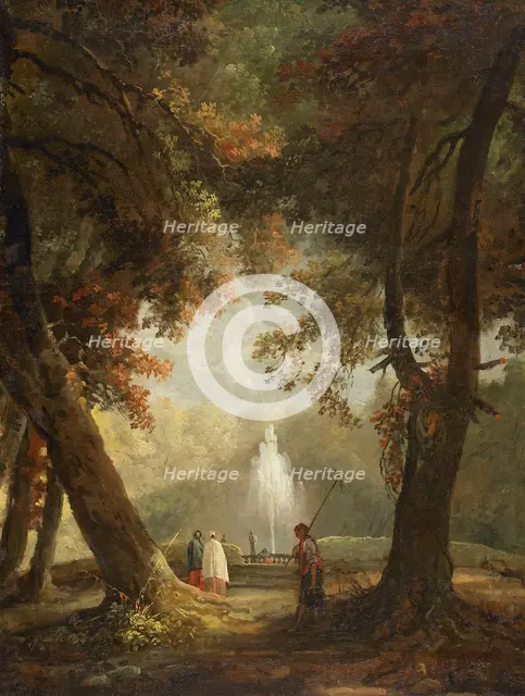The Great Fountain at Villa Conti, Frascati, ca 1761. Creator: Robert, Hubert (1733-1808).
