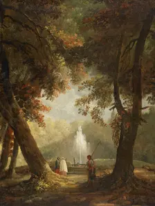 The Great Fountain at Villa Conti, Frascati, ca 1761. Creator: Robert, Hubert (1733-1808)