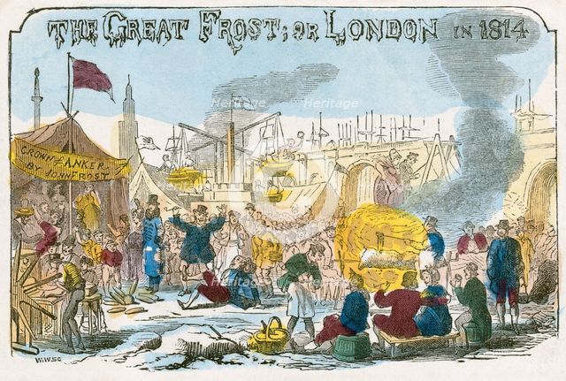'The Great Frost, or London in 1814', 1814 Artist: Unknown.