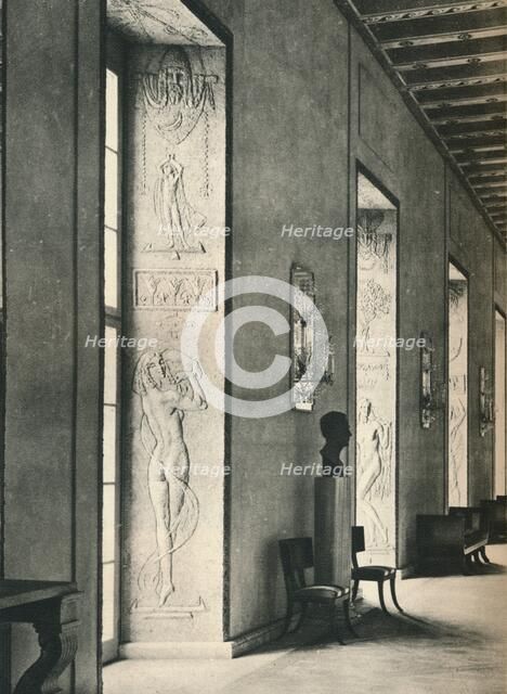 'The Great Gallery in Stockholm City Hall', 1925. Artist: Unknown.