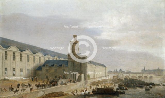 The Great Gallery in the Louvre, c. 1640. Creator: Verwer, Abraham de (1585-1650).