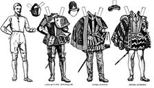 The Great Gallery of Costume: Varied Dresses Worn in the Days of Elizabeth c1934