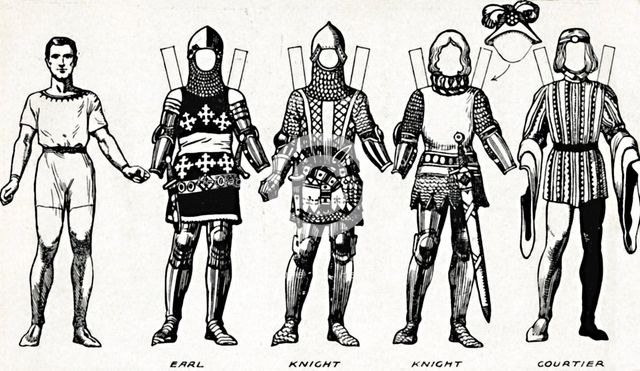 'The Great Gallery of British Costume: Dress Worn In Edward The Third's Reign', c1934. Artist: Unknown.
