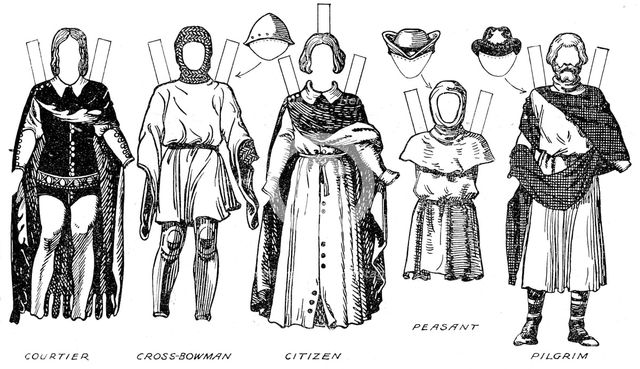'The Great Gallery of British Costume: Dress Worn In Edward The Third's Reign', c1934. Artist: Unknown.