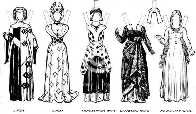 'The Great Gallery of British Costume: Dress Worn In Edward The Third's Reign', c1934. Artist: Unknown.
