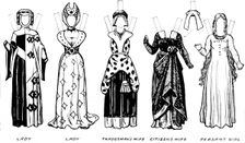 The Great Gallery of British Costume: Dress Worn In Edward The Third's Reign c1934