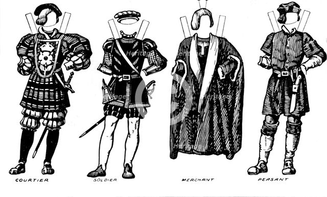 'The Great Gallery of British Costume: Dress Worn in Henry The Eighth's Time', c1934. Artist: Unknown.