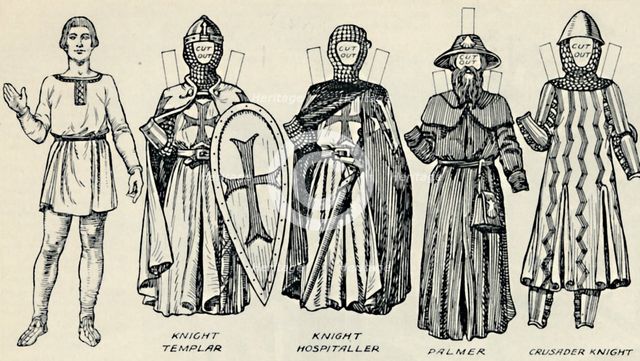 'The Great Gallery of British Costume: Varied Dresses Worn in Norman Times', c1934. Artist: Unknown.