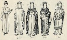 The Great Gallery of British Costume: Varied Dresses Worn in Norman Times c1934