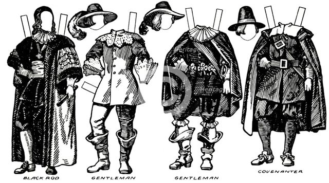 'The Great Gallery of Historic Costume: Some Dresses of Charles The First's Time, c1934. Artist: Unknown.