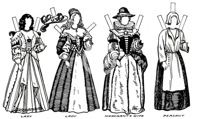 'The Great Gallery of Historic Costume: Some Dresses of Charles The First's Time, c1934. Artist: Unknown.