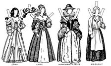 The Great Gallery of Historic Costume: Some Dresses of Charles The First's Time, c1934