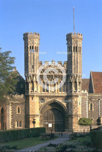 The Great Gate, St Augustine's Abbey, Canterbury, Kent, 1996. Artist: J Bailey