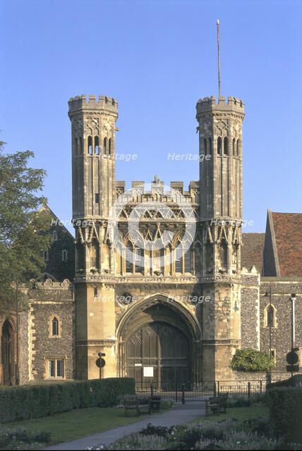 The Great Gate, St Augustine's Abbey, Canterbury, Kent, 1996. Artist: J Bailey