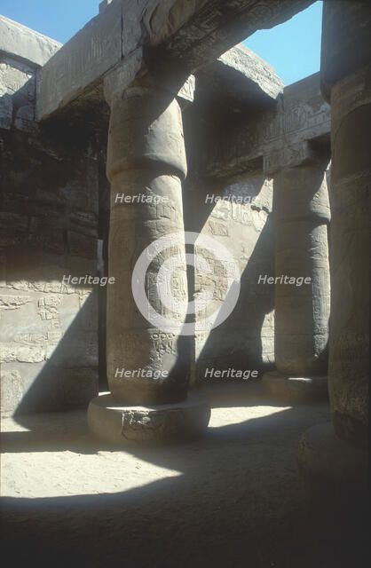 The Great Hypostyle Hall, Temple of Amun, Karnak, Egypt, 19th Dynasty, c13th century BC. Artist: Unknown