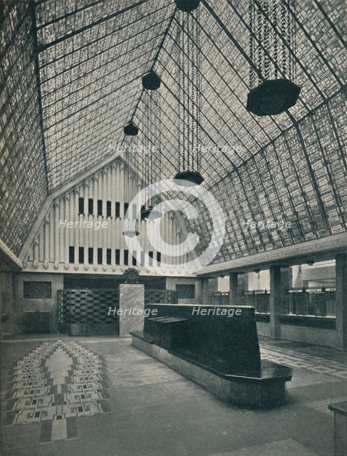 'The Great Hall, Bank of Rotterdam, The Hague', 1920. Artists: Unknown, Hermann Friedrich Mertens.