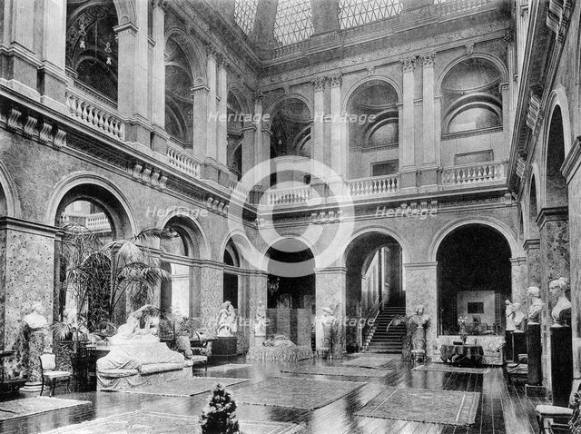 The Great Hall, Bridgewater House, 1908.Artist: HN King