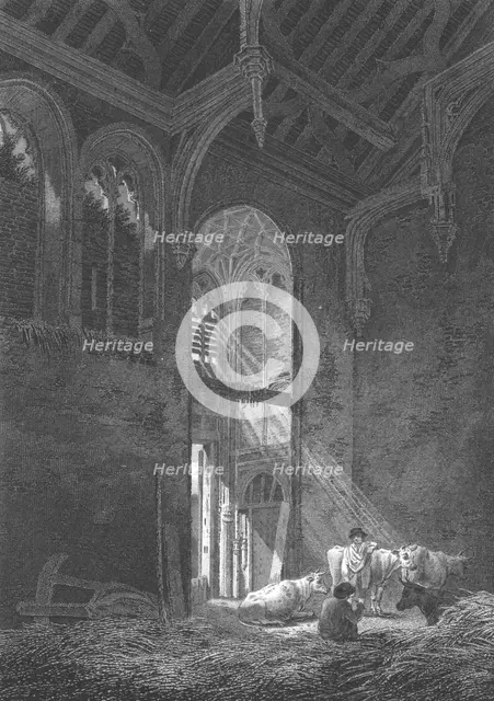 The Great Hall, Eltham Palace, Kent, 1804. Artist: J Storer.