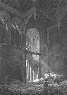The Great Hall, Eltham Palace, Kent, 1804. Artist: J Storer