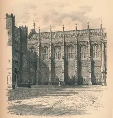 The Great Hall of Hampton Court Palace 1902. Artist: Thomas Robert Way