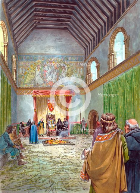 The Great Hall, Sherborne Castle, c13th century, (1990-2010) Artist: Philip Corke.