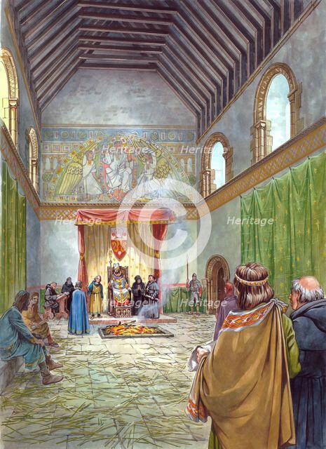 The Great Hall, Sherborne Castle, c13th century, (1990-2010) Artist: Philip Corke.