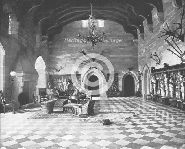 The Great Hall, Warwick Castle, Warwickshire, 1894. Creator: Unknown.