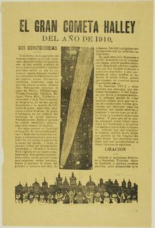 The Great Halley's Comet, 1899, published 1910. Creator: José Guadalupe Posada