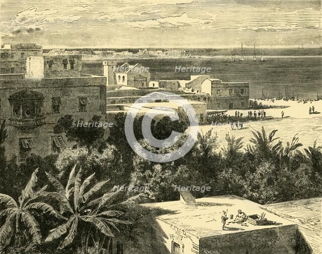 'The Great Harbour at Alexandria', 1890.   Creator: Unknown.