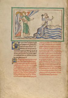 The Great Harlot of Babylon; Dyson Perrins Apocalypse, about 1255-1260. Creator: Unknown