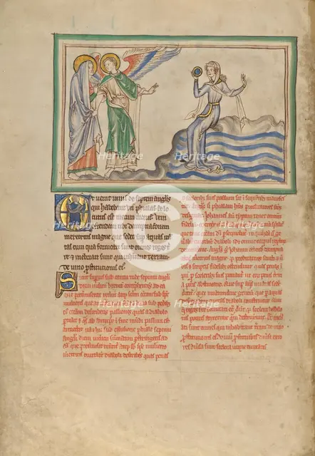The Great Harlot of Babylon; Dyson Perrins Apocalypse, about 1255-1260. Creator: Unknown.