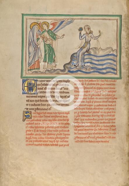 The Great Harlot of Babylon; Dyson Perrins Apocalypse, about 1255-1260. Creator: Unknown.