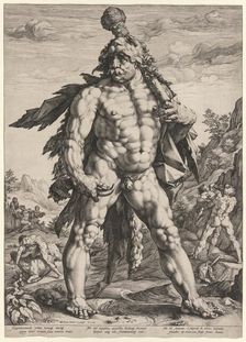 The Great Hercules or Knollenman, 1589. Creator: Hendrick Goltzius (Dutch, 1558-1617)