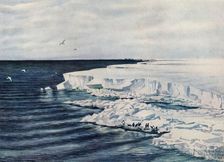 The Great Ice Barrier, Looking East from Cape Crozier 4 January 1911, (1913). Artist: Edward Wilson