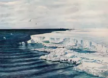 The Great Ice Barrier, Looking East from Cape Crozier 4 January 1911, (1913). Artist: Edward Wilson