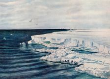 The Great Ice Barrier, Looking East from Cape Crozier 4 January 1911, (1913). Artist: Edward Wilson