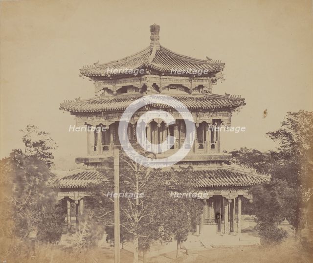 The Great Imperial Palace Yuen Min Yuen, Pekin, Before the Burning, October 18, 1860, 1860. Creator: Felice Beato.