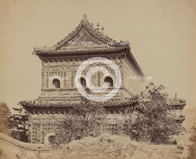 The Great Imperial Porcelain Palace Yuen Min Yuen, Pekin, October 18, 1860, 1860. Creator: Felice Beato.