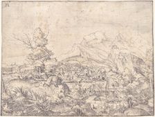 The Great Landscape with the Water Mill, c. 1520. Creator: Albrecht Altdorfer