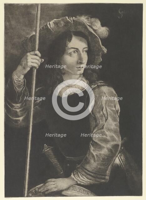 The Great Lansquenet or Standard Bearer, 1658. Creator: Prince Rupert.