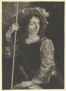 The Great Lansquenet or Standard Bearer, 1658. Creator: Prince Rupert