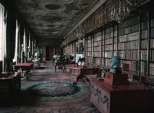 The Great Library, Chatsworth, Derbyshire, c1955. Creator: Arthur Charles Kirby Ware