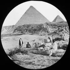 The Great Pyramids, Giza, Egypt, c1890. Artist: Newton & Co