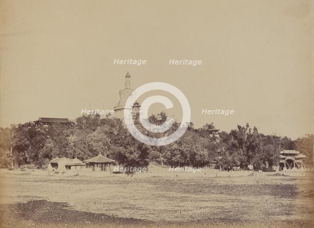 The Great Pagoda in the Imperial Winter Palace, Pekin, October 29, 1860, 1860. Creator: Felice Beato.