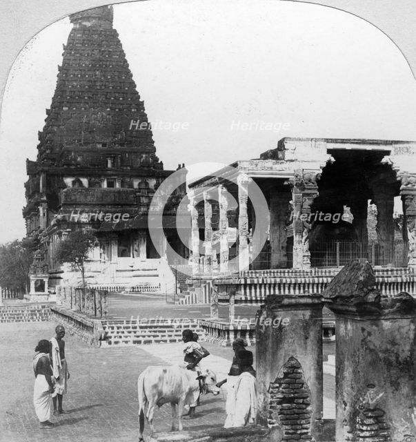 The Great Pagoda of Tanjore (Thanjavur), India, 1902.Artist: BL Singley