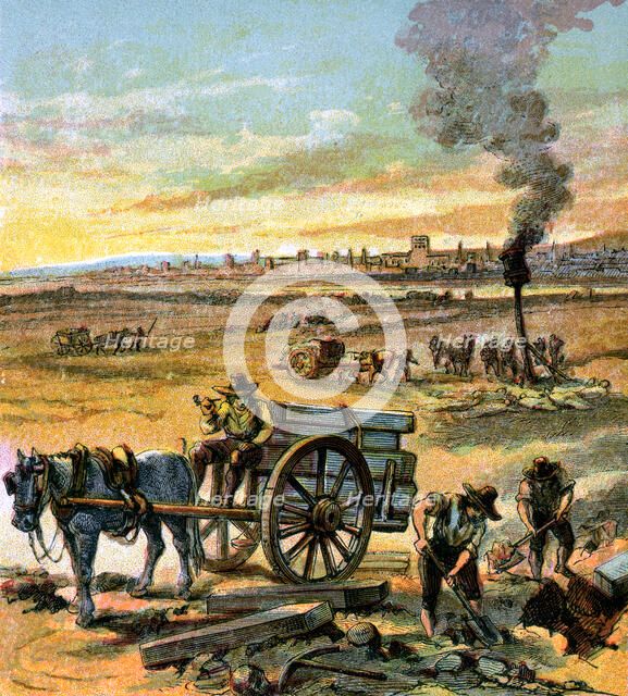 The Great Plague of 1665, (c1850). Artist: Unknown