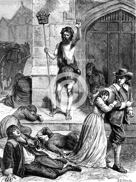 The Great Plague of 1665 (c1902). Artist: Unknown