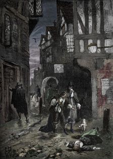 The Great Plague: scenes in the streets of London, 1665-1666 (1905)